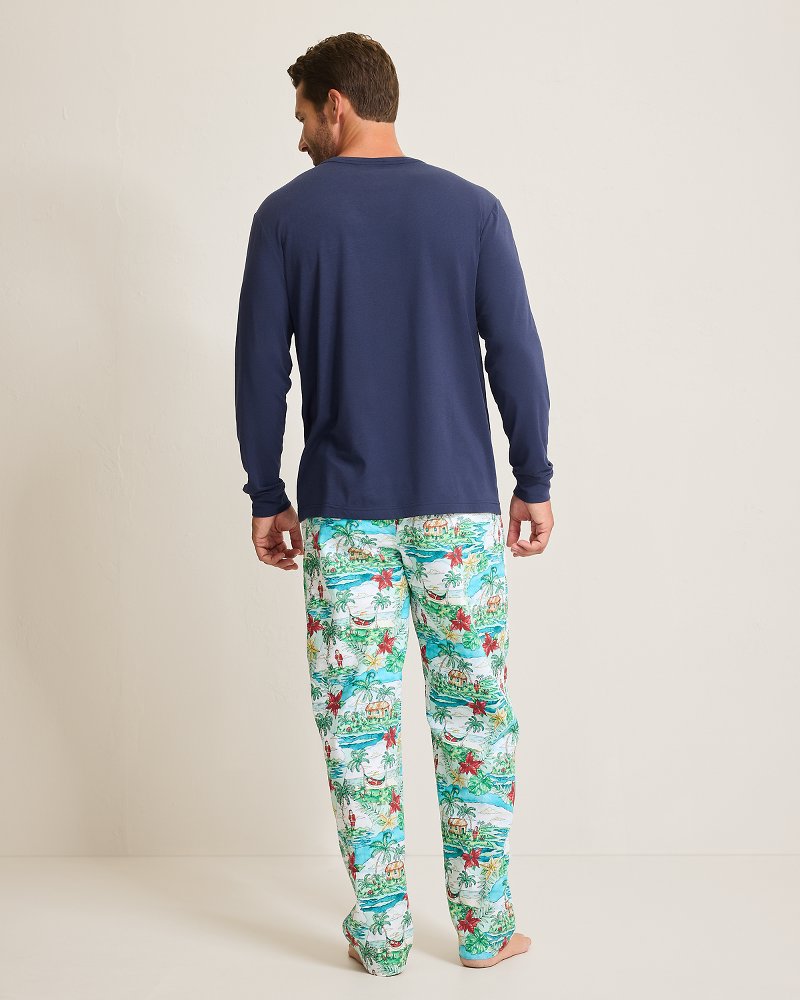 Tommy Bahama New - Big & Tall Jersey Long Sleeve & Pants Pajama Set