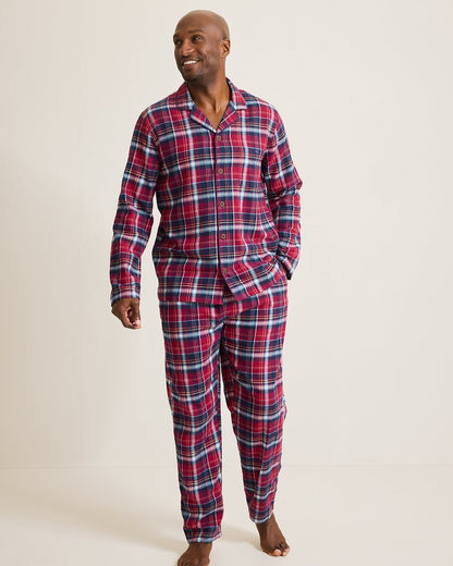Tommy Bahama Special Offer - Flannel Long Sleeve & Pants Pajama Set