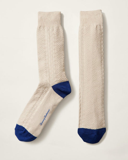 Tommy Bahama Featured - Lauhala Weave Socks