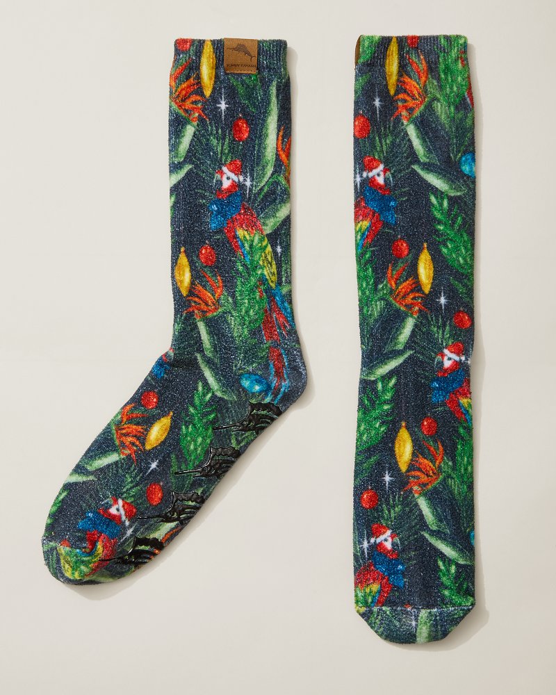 Tommy Bahama Customer Favorite - Island Soft® Holiday Parrot Socks