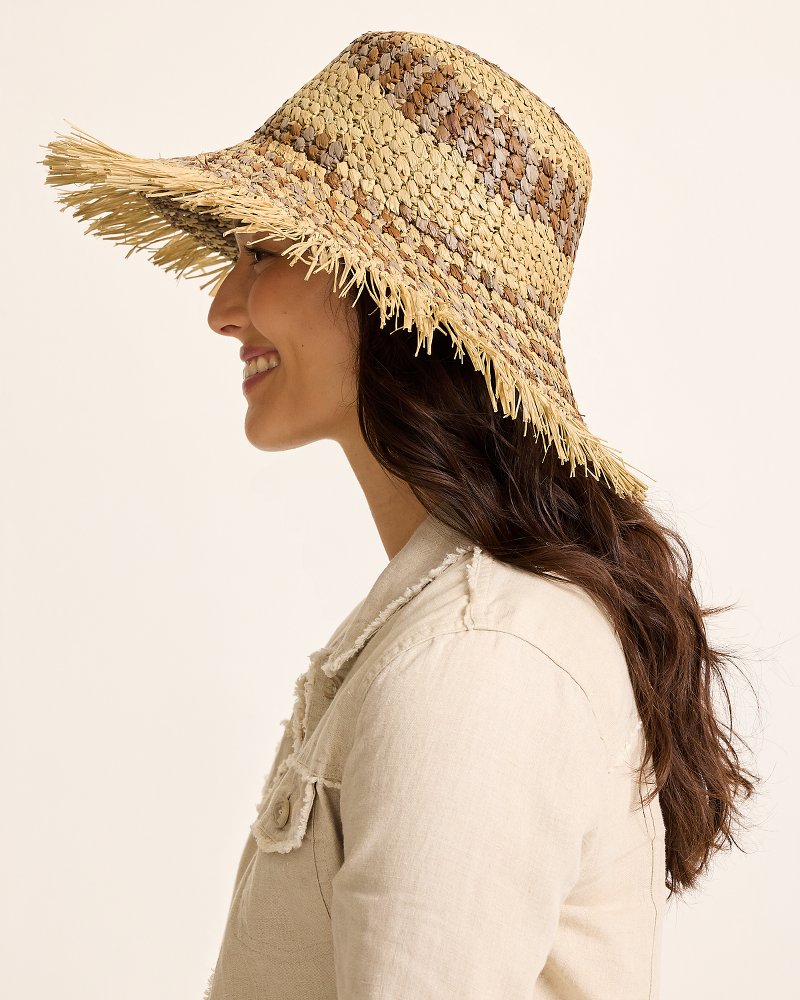 Tommy Bahama Great Value - Waverly Frayed Edge Raffia Sun Hat