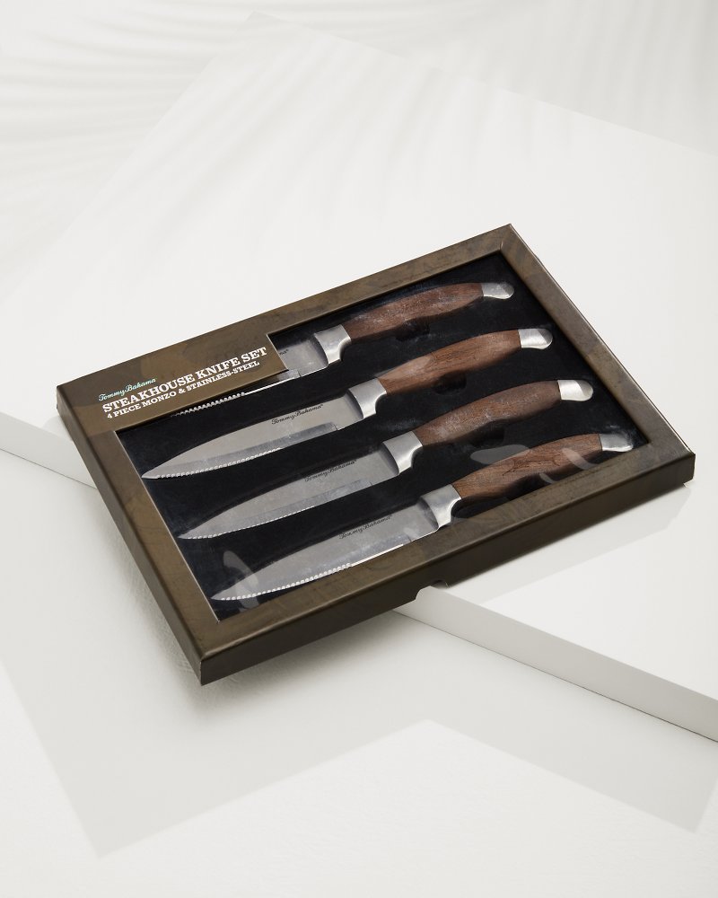 Tommy Bahama Quality - Monzo Wood Knife Set - Set of 4