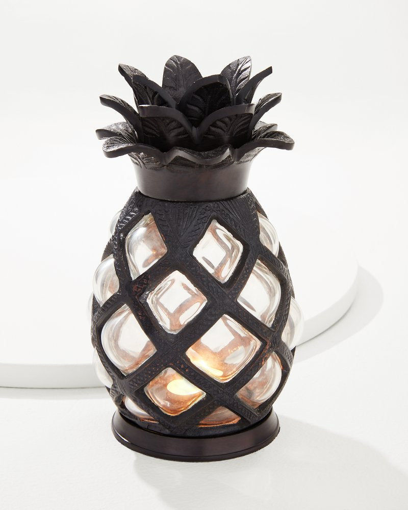 Tommy Bahama Trending - Large Glass Pineapple Votive Holder