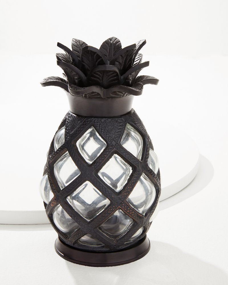 Tommy Bahama Trending - Large Glass Pineapple Votive Holder