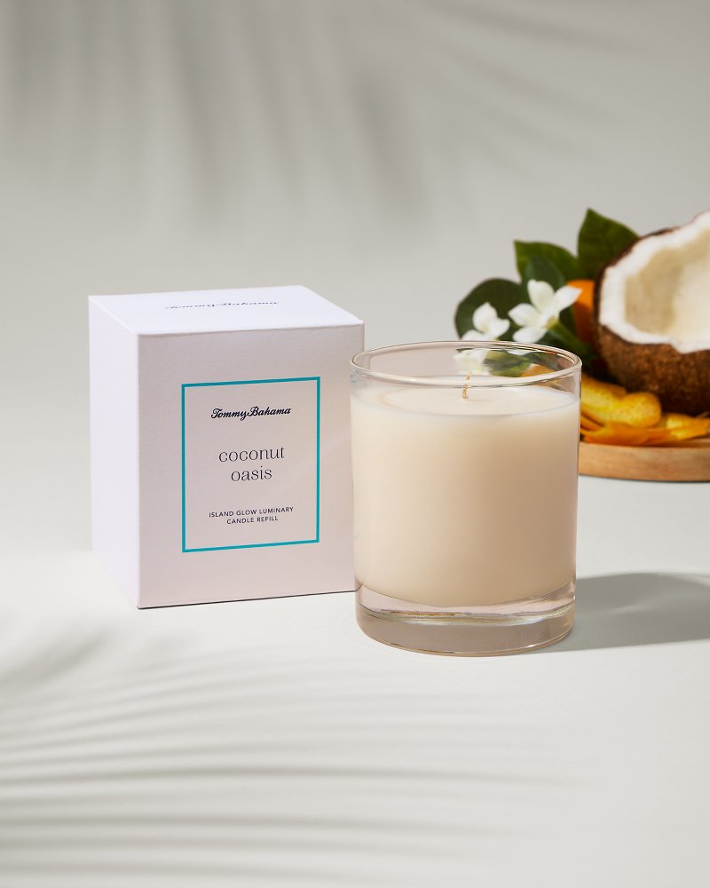 Tommy Bahama Discount - Island Glow Luminary Candle Refill - Coconut Oasis