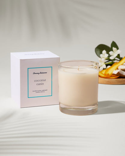 Tommy Bahama Discount - Island Glow Luminary Candle Refill - Coconut Oasis