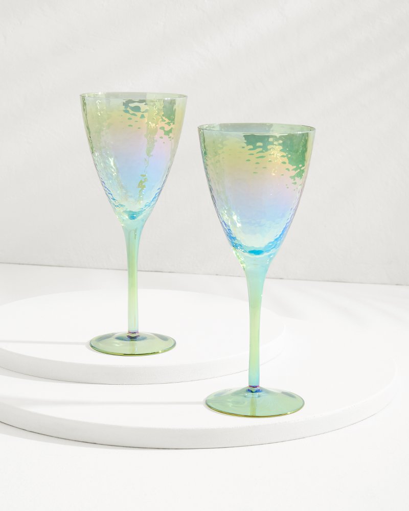 Tommy Bahama New - Luster Wine Glasses — Set of 2
