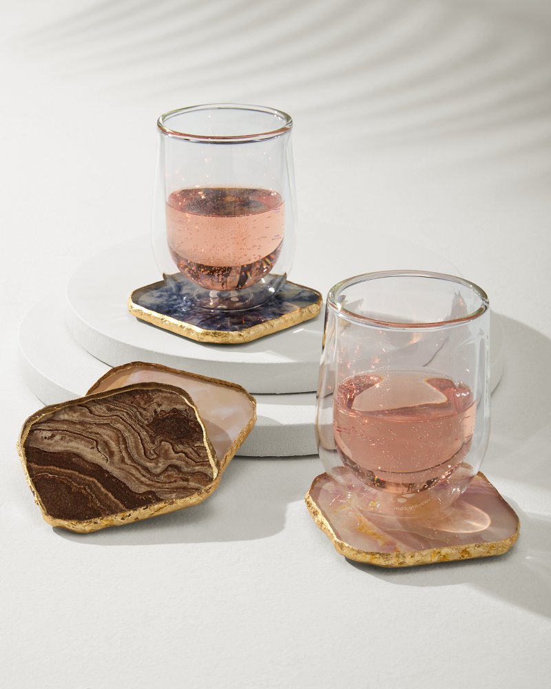 Tommy Bahama Trending - Agate Coasters — Set of 4