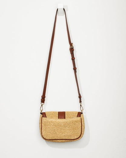 Tommy Bahama Recommended - Raffia & Leather Chain Crossbody