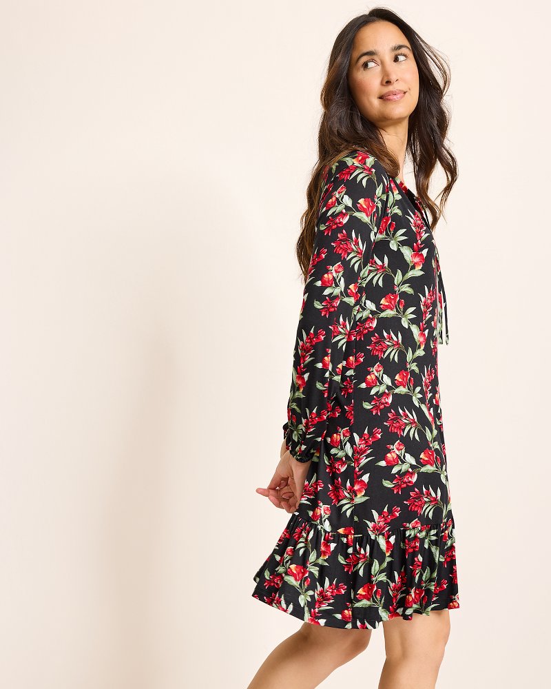 Tommy Bahama Discount - Jersey Long-Sleeve Short Sleep Dress