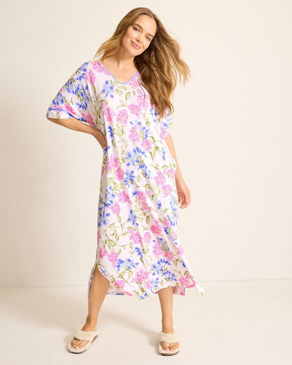 Tommy Bahama Discount - Jersey Short-Sleeve Maxi Sleep Caftan