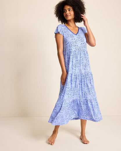 Tommy Bahama Discount - Jersey Short-Sleeve Maxi Sleep Dress
