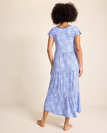 Tommy Bahama Discount - Jersey Short-Sleeve Maxi Sleep Dress