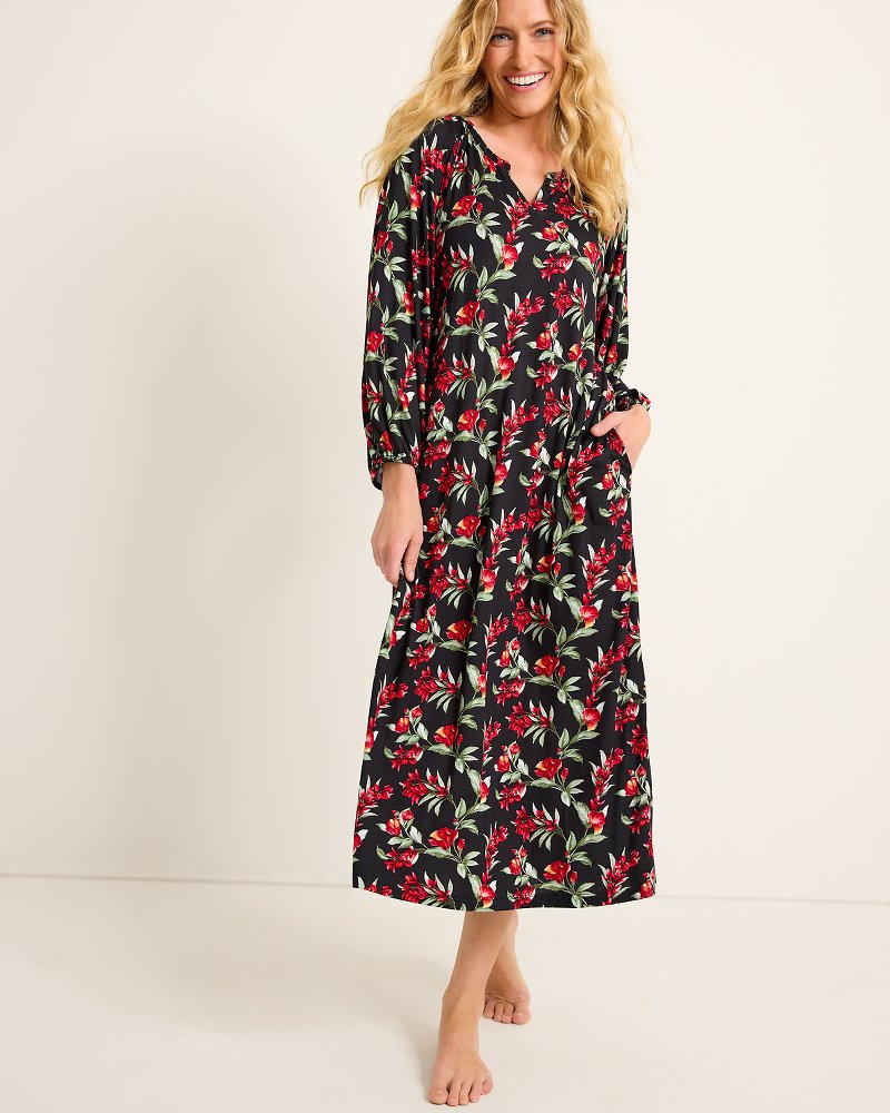 Tommy Bahama Value - Jersey Long-Sleeve Maxi Sleep Dress