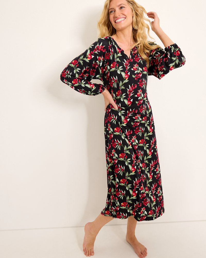 Tommy Bahama Value - Jersey Long-Sleeve Maxi Sleep Dress