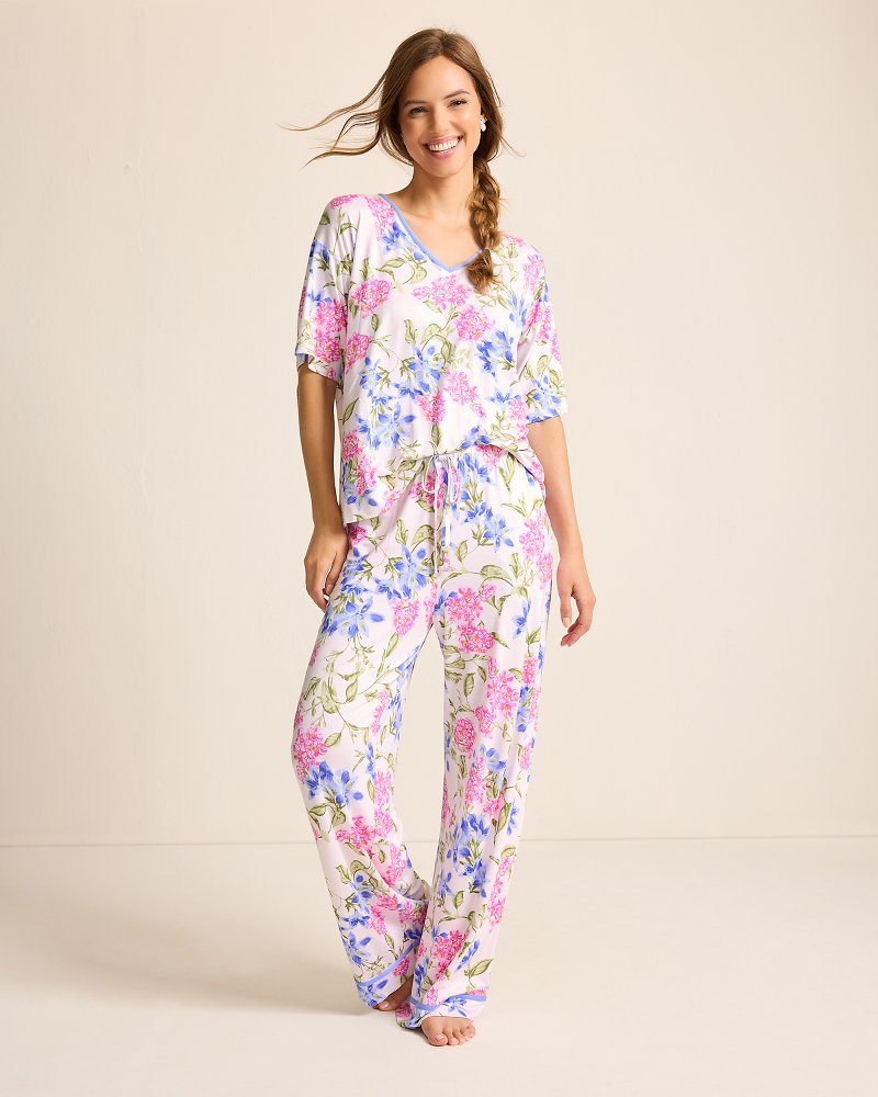 Tommy Bahama Sale - Jersey V-Neck Top & Pants Pajama Set