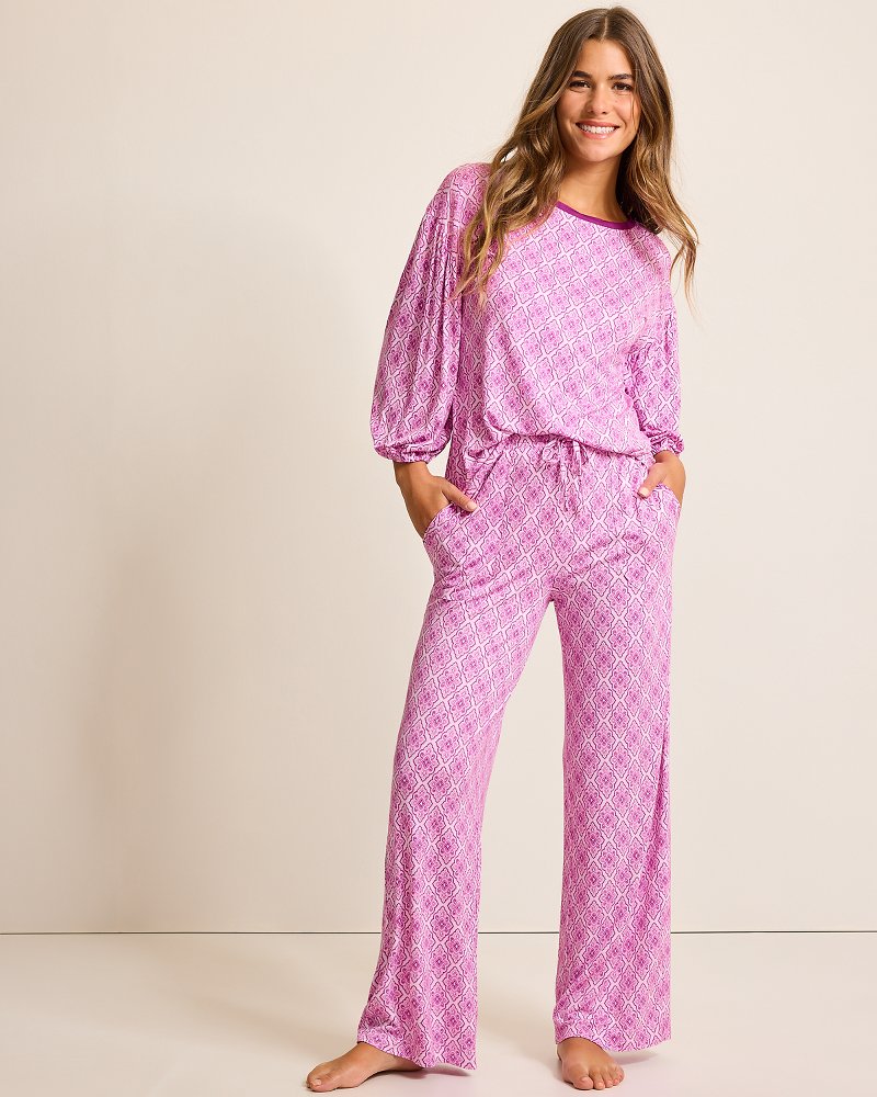 Tommy Bahama Smart Buy - Jersey 3/4-Sleeve & Pants Pajama Set