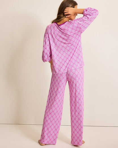 Tommy Bahama Smart Buy - Jersey 3/4-Sleeve & Pants Pajama Set
