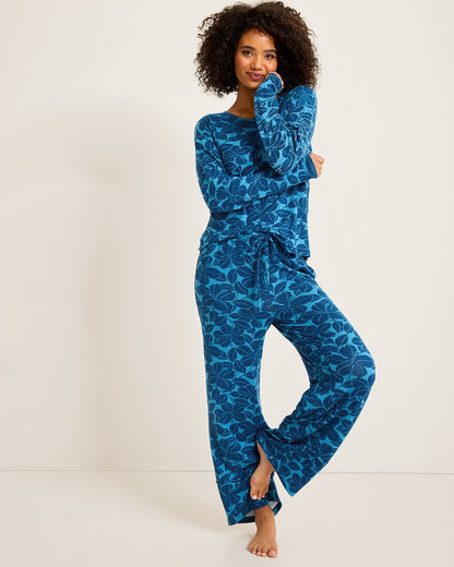 Tommy Bahama Featured - Knit Long Sleeve & Pants Pajama Set