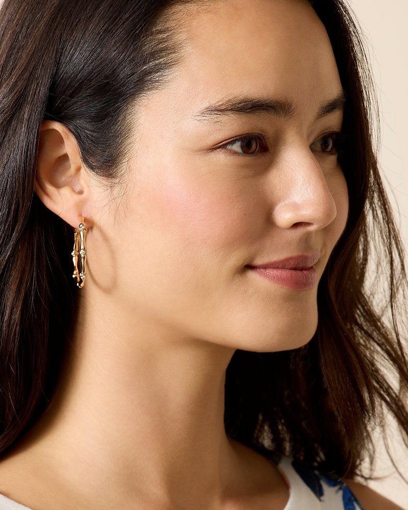 Tommy Bahama Great Value - Island Essence Bamboo Hoop Earrings