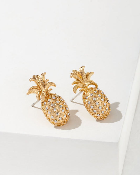 Tommy Bahama Special Offer - Tropical Blooms Pineapple Stud Earrings